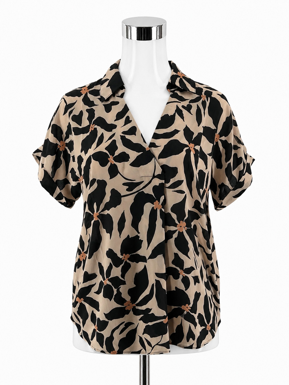 cabi Turn Back Top Floral Button Up Blouse Size Small